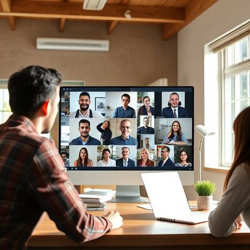 Participantes em uma aula online de oratória interagindo com o instrutor.